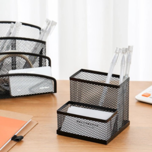 2 in 1 Metal Mesh Desk Organizer