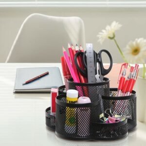 Rotating Metal Mesh Organizer