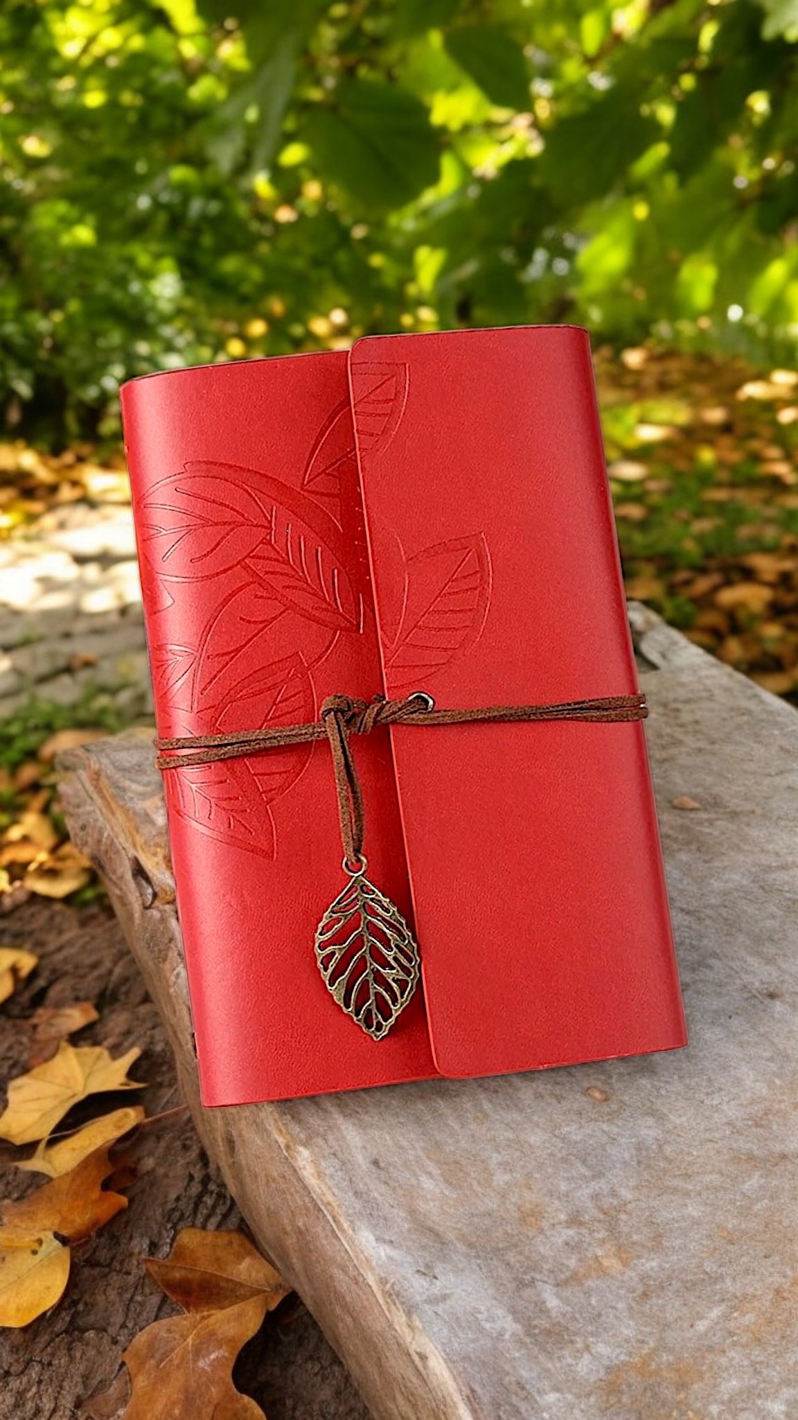 Vintage Leaf Notebook A5 - Image 4